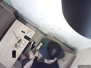 小情侣就是有激情啊中午吃饭的时候还要在包间里偷偷来一炮