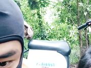 电车痴汉激情户外渣男浪女电瓶车上抽插02