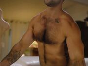 性感小花裙人妖和型男疯狂撸管吃JJ相互插菊爆射