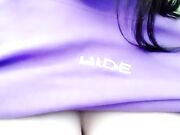 大奶萌妹紫衣长裙家里阳台拨开内裤露逼逼