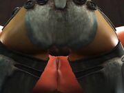 科幻操机器在空间站与性感的女神玩弄淫穴