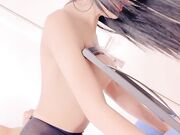 美臀御姐黑丝高跟鞋跪地舔屌骑乘位大屁股上上下下