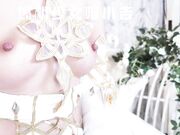 极品Cos爆机少女【喵小吉】双子最强冰雪组合原神花嫁+甘雨优菈