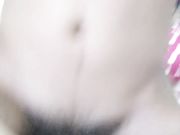 大眼睛火辣红唇苗条女主播与痞子男啪啪直播 妹子说射逼里