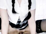 双手捧着鸡巴舔弄好骚啊2