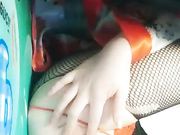 天然白虎嫩逼萌妹子开档黑丝跳蛋自慰