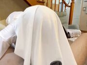 亲姐扮成幽灵娘主动求操，还让我给她找大鸡巴，就这出水量龙王来了也得夸俩句