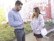 街头搭讪金发辣妹给钱就可以随便操