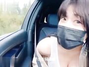 巨乳表妹和小哥户外车震内射 床上尽情抽插高潮潮吹