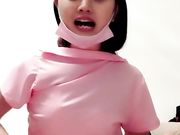粉色情趣护士装漏逼自摸