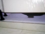 美女在厕所发现自己被偷拍