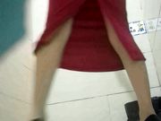 商场厕拍 看着黑丝女神很心动