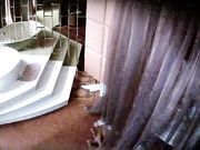 情趣酒店水滴摄像头偷拍胖哥带着有浓密黑森林的情人开房