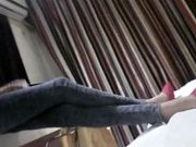 酒店约草身材超棒的性感情趣高跟妹子极品牛仔裤女友