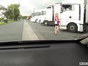 车震 约操黑丝狂放路边野鸡 不小心内射中出特别爽