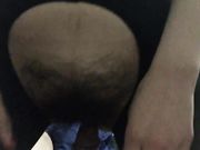 纹身社会哥和穿着情趣开裆内衣的小情妇啪啪一边手拿着自拍杆自拍