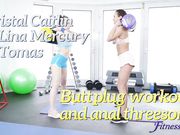 健身房里操两个小骚妇的屁眼