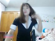 黄发少妇制服诱惑揉奶自慰