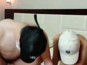 微胖勐男酒店双飞俩极品嫩妹连干几次