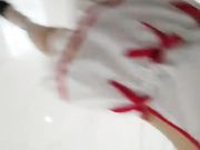 妹子自慰秀 情趣女仆装白丝跳蛋塞摩擦沙发上道具JJ抽插