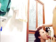 漂亮女神老师洗手间偷偷和第一次来家的男友肏逼自拍,强忍着兴奋不敢大叫!