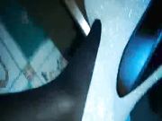 和白嫩的黑丝高跟情人