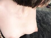 坚挺豪乳火辣华裔美女小莉狂热主动为洋男友性服务先乳射一次在穿上网袜啪啪