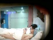 360监控偷拍 猥琐眼镜哥和极品身材的女神嘿咻嘿咻