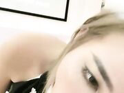 骚气黄色短发妹子情趣装扮口交啪啪近距离特写